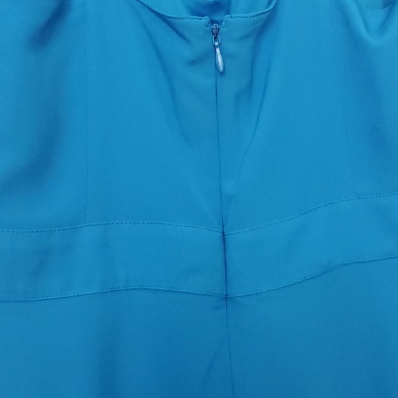 Blue Guess cage cutout fit & flare dress - Picture 3 of 6